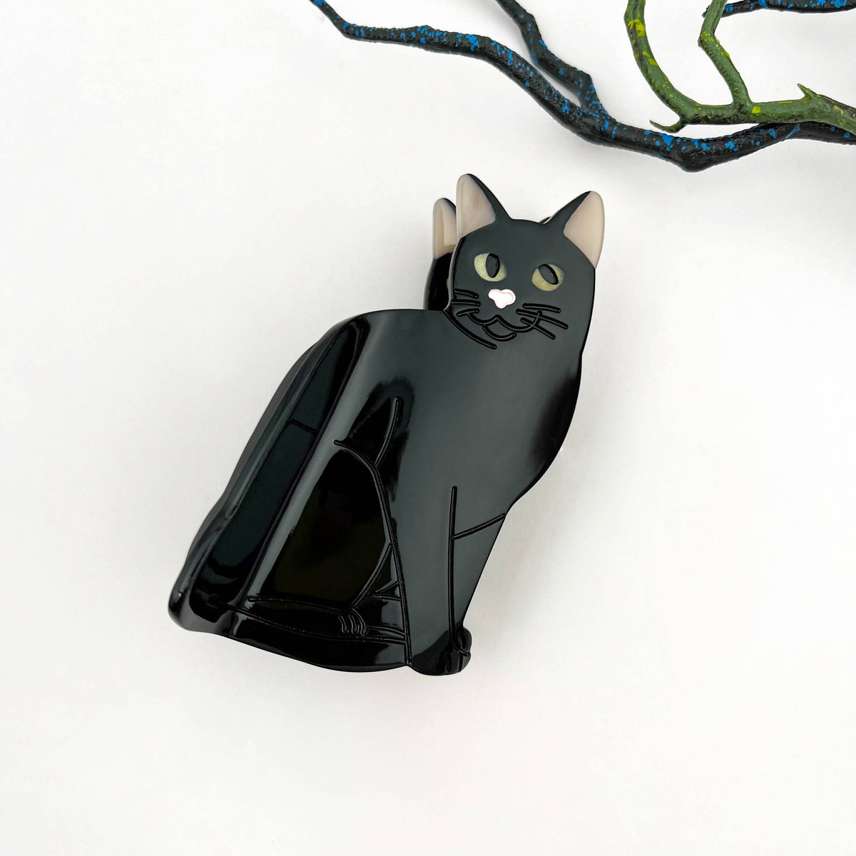 Svart Katt - Hårklype