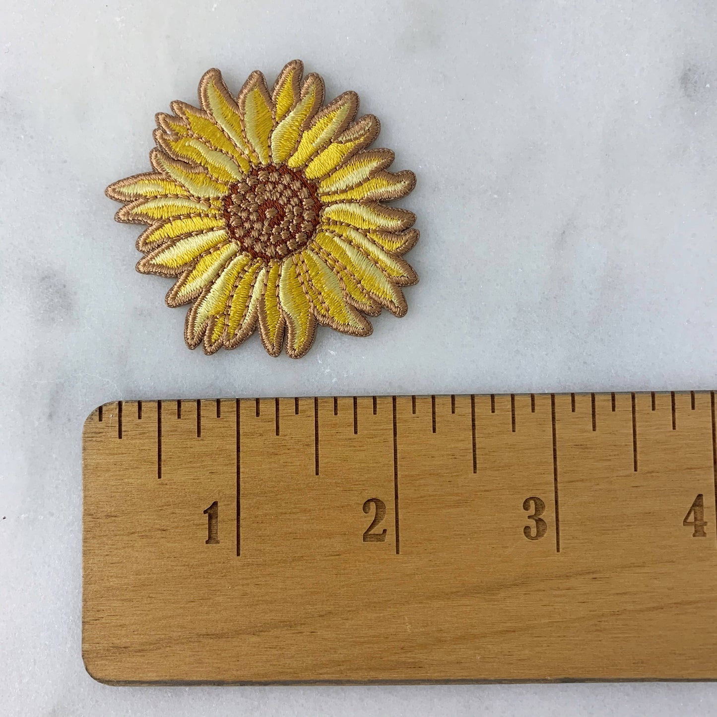 Solsikke Brodert Strykemerke