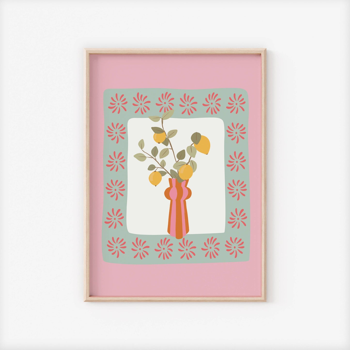 Blomstervase - A4 - Kunsttrykk