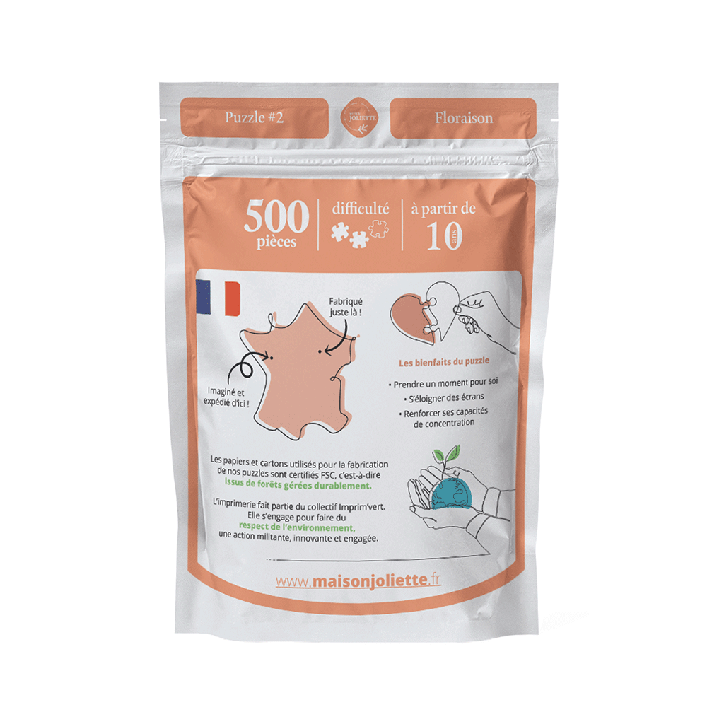 Blomstrende puslespill - 500 brikker