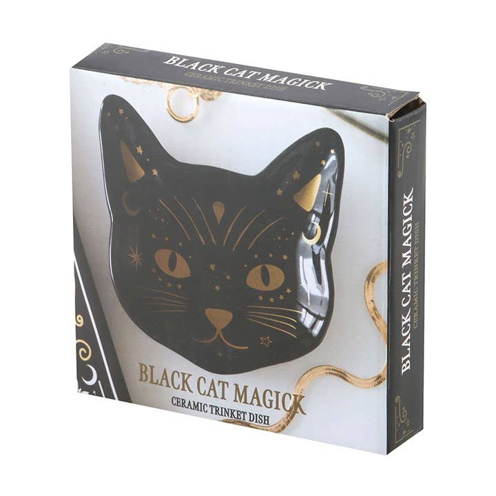 Svart Katt Trinket Skål
