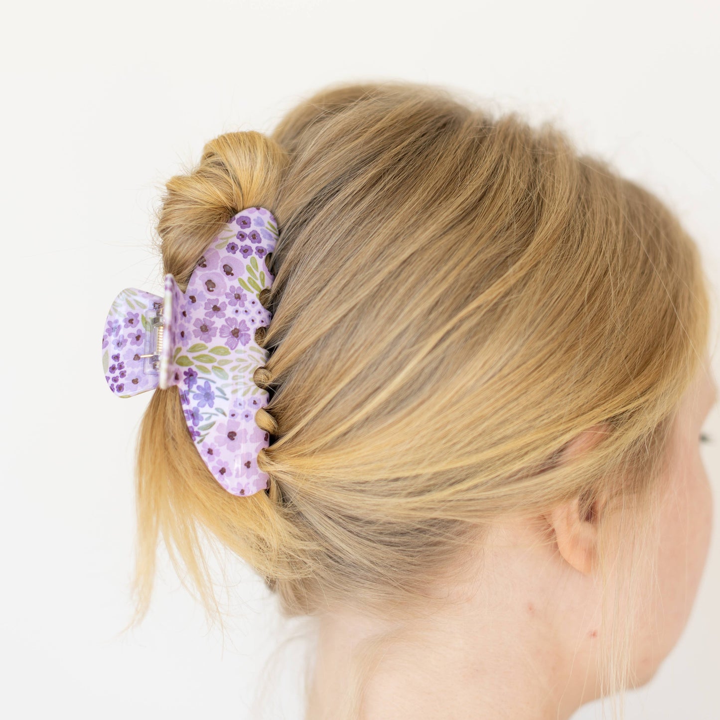 Lilac Floral Hårklype