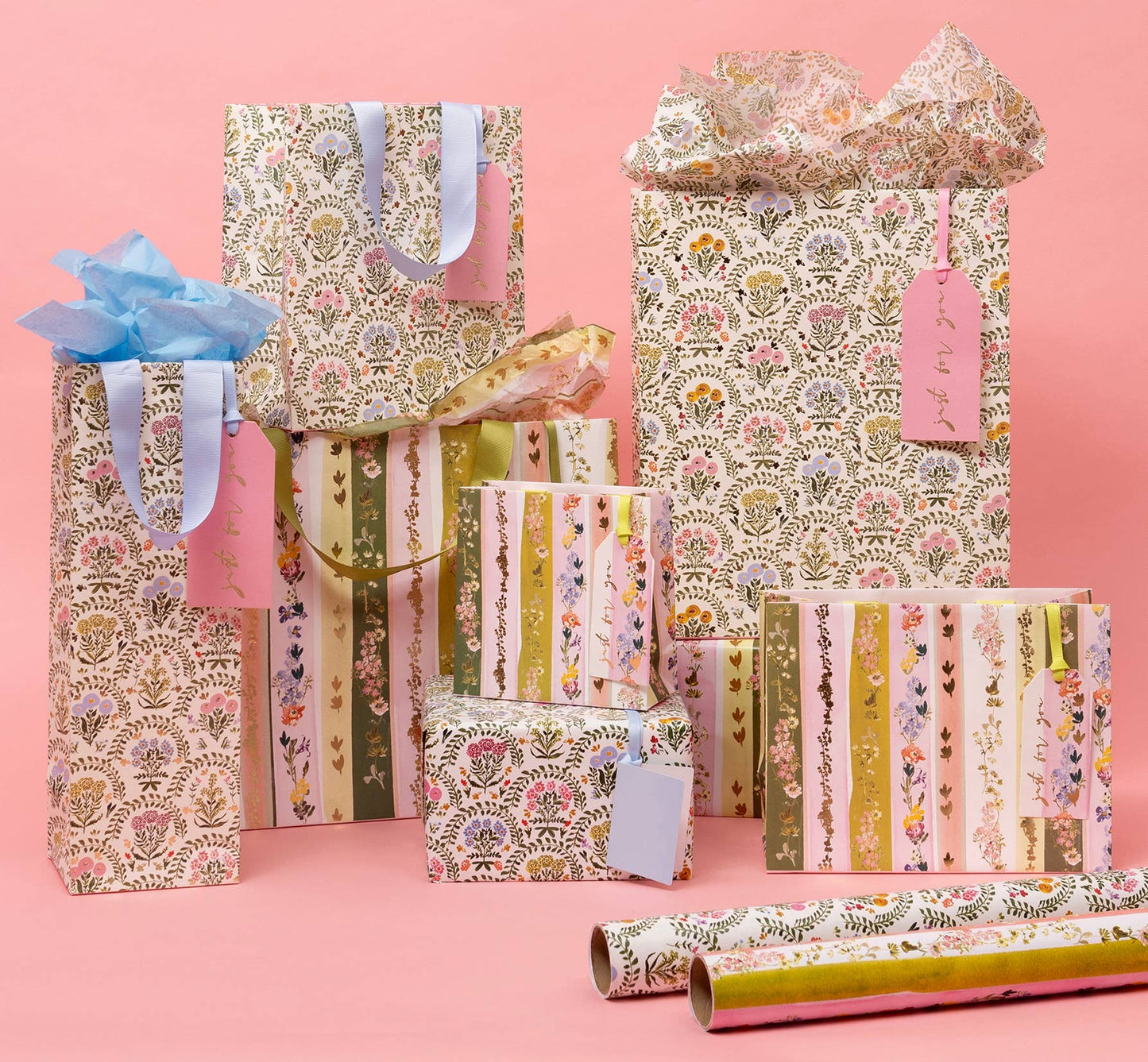 Gavepapir 4m Linea Floral