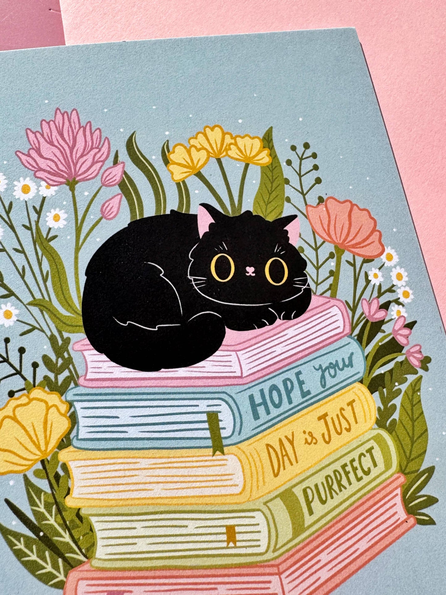 "Hope your day is just Purrfect" - A6 - Kort