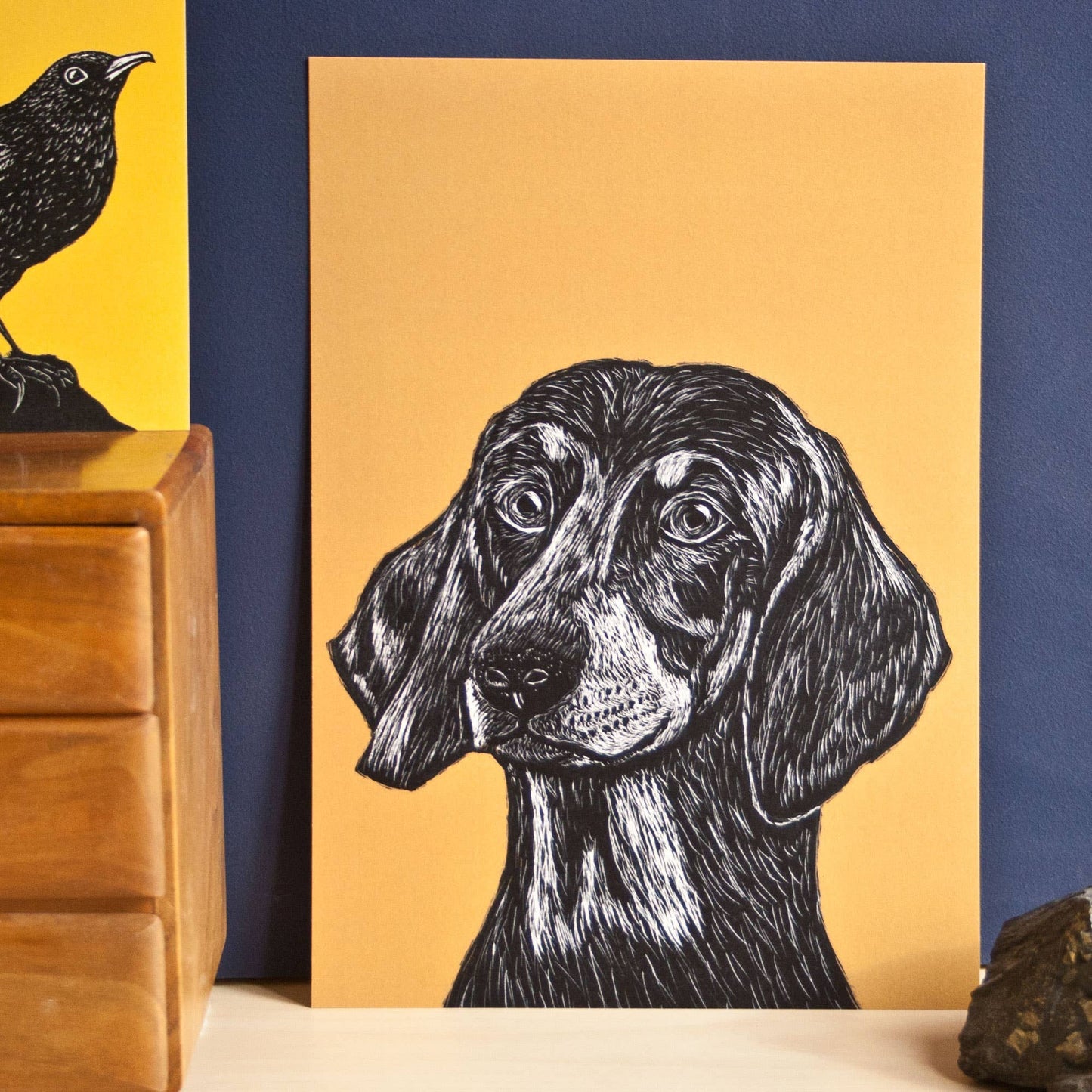 Dachshund - Kunsttrykk - A4