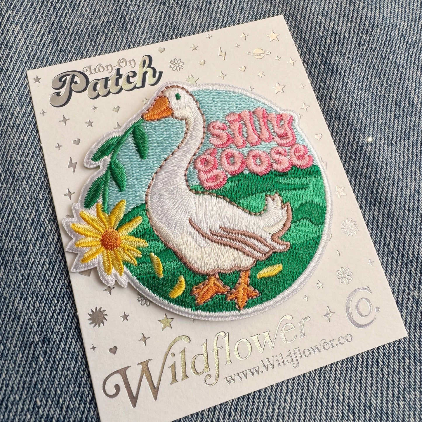 Silly Goose Brodert Strykemerke