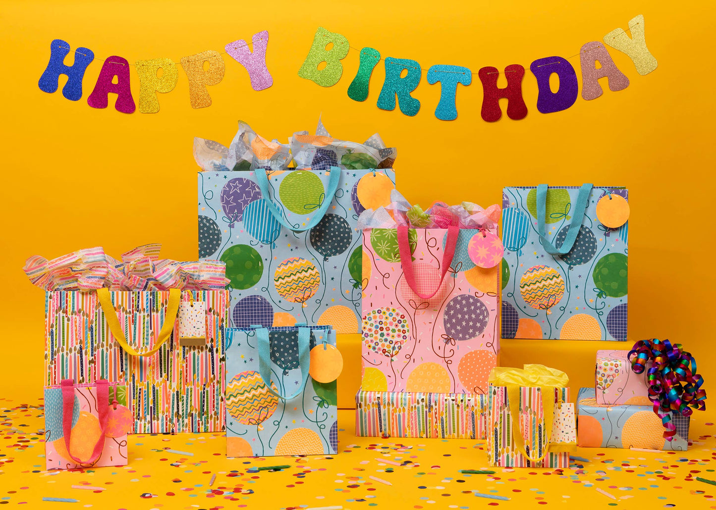 Gavepapir 4m Store Ballonger
