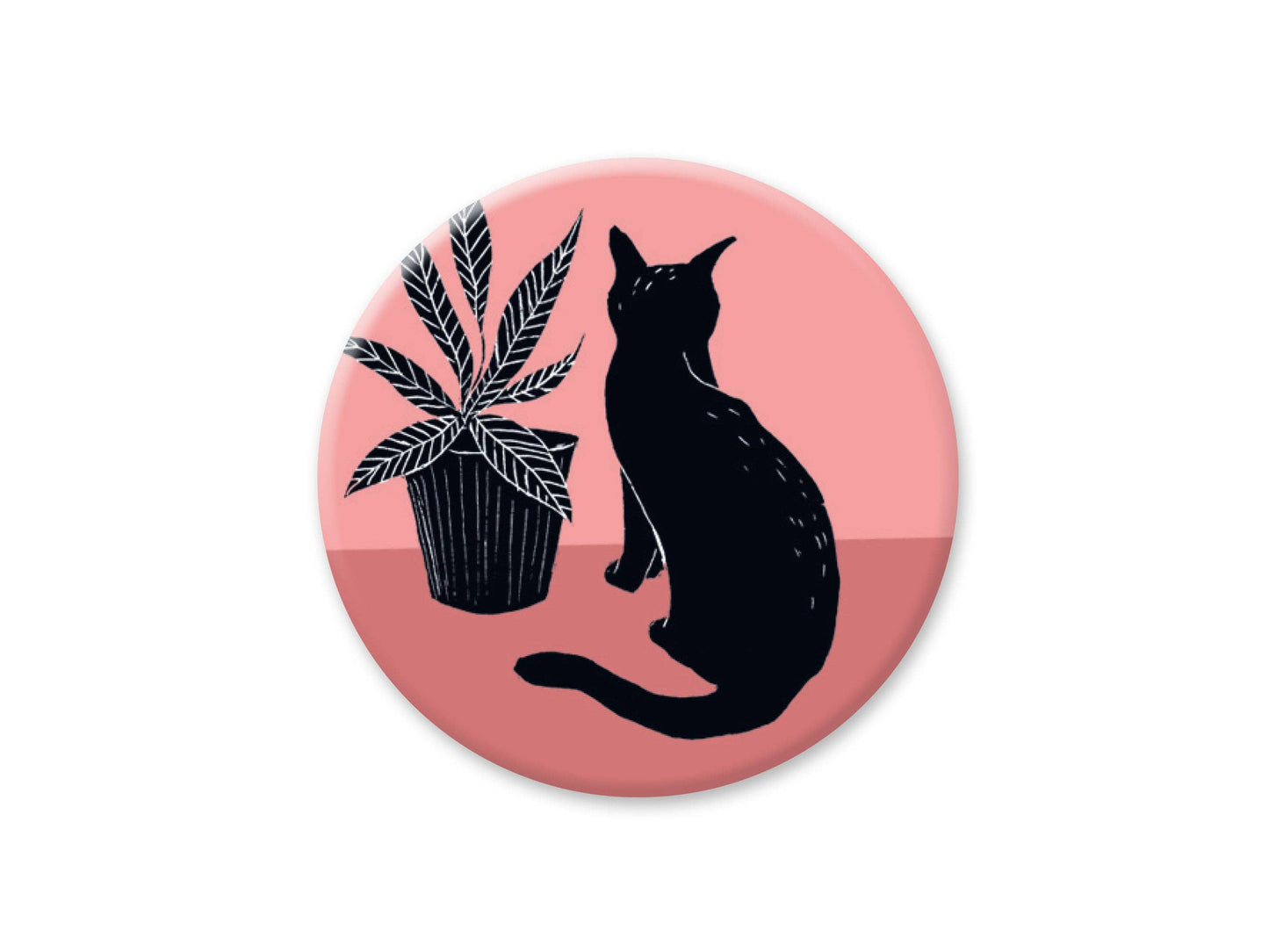 Magnet Katt og Plante