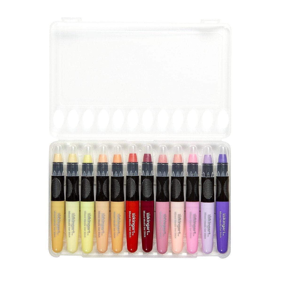 Mixed Media Gel Stick Crayons - 24 Pastel Farger