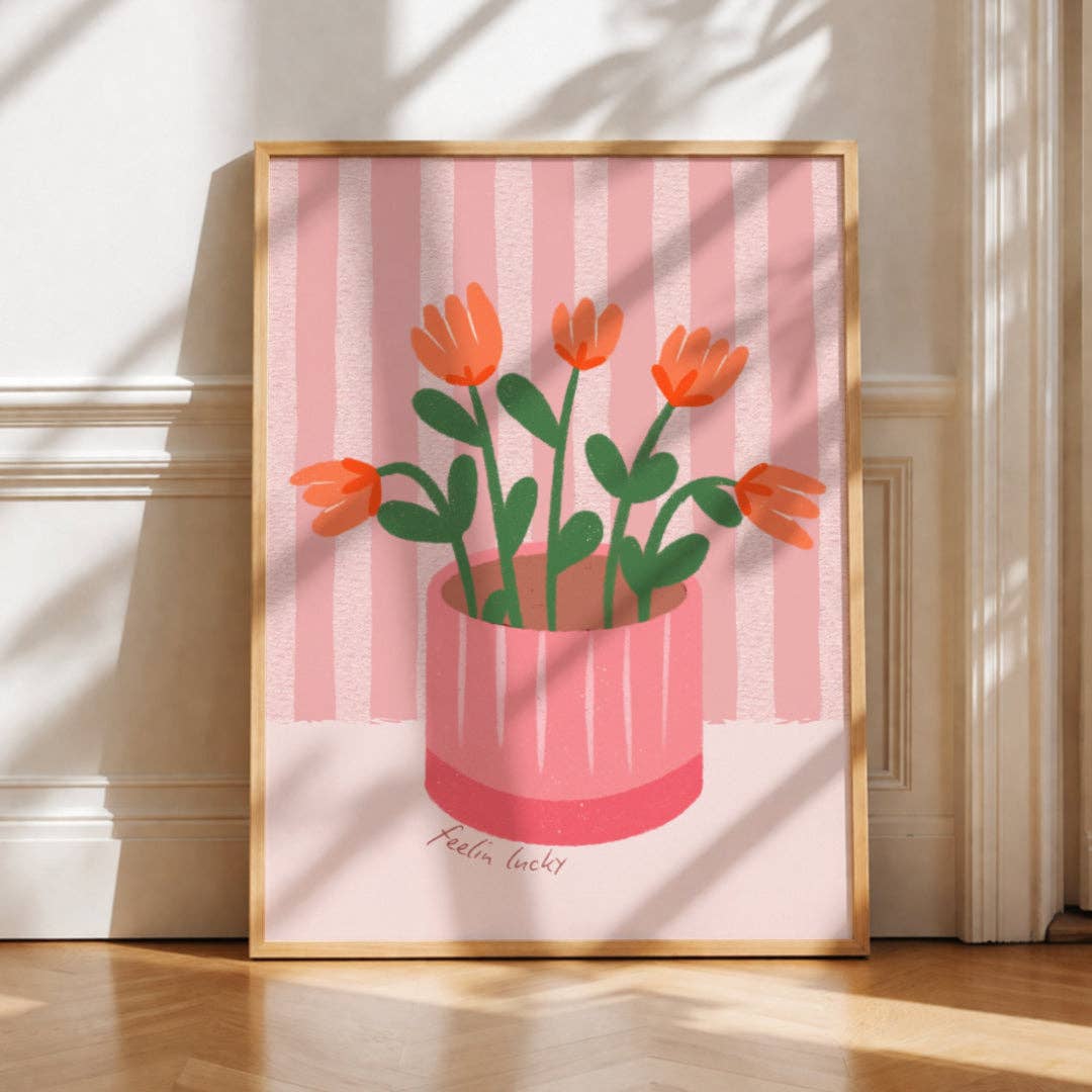 Tulip Blomstervase - Kunsttrykk - A3