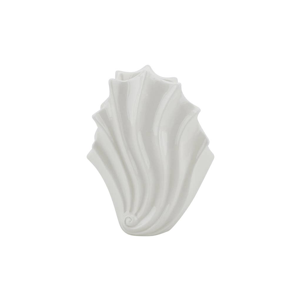 Hvit Skjell Vase