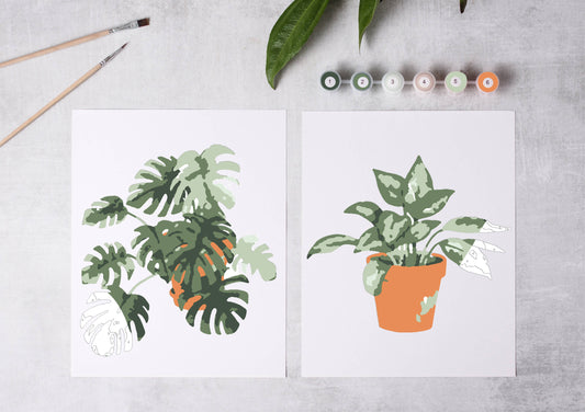 Paint-By-Numbers Sett - Planter