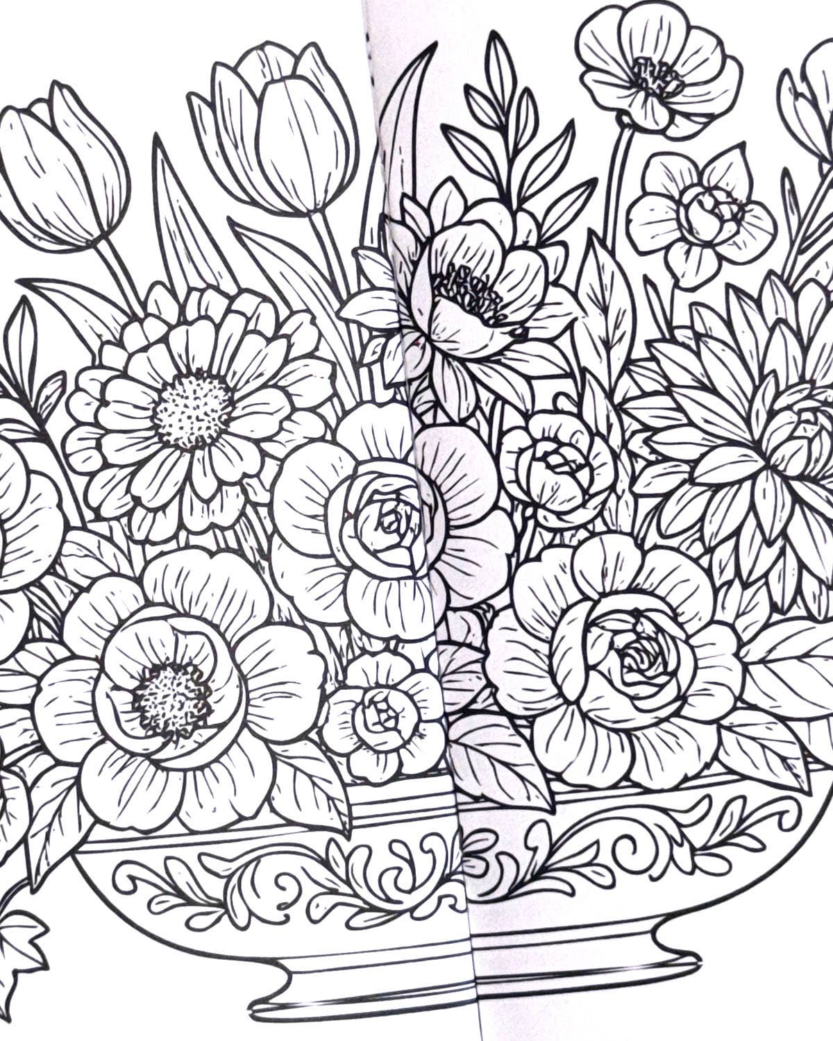 World of Flowers - Liten Fargeleggingsbok
