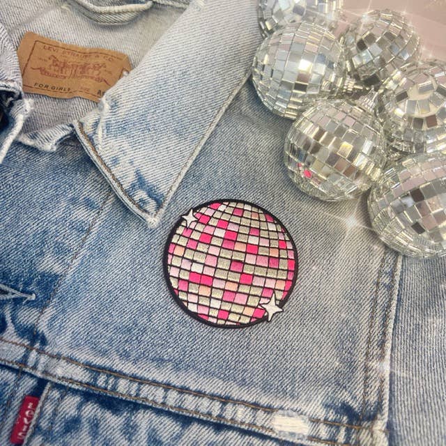 Rosa Disco Ball Strykemerke