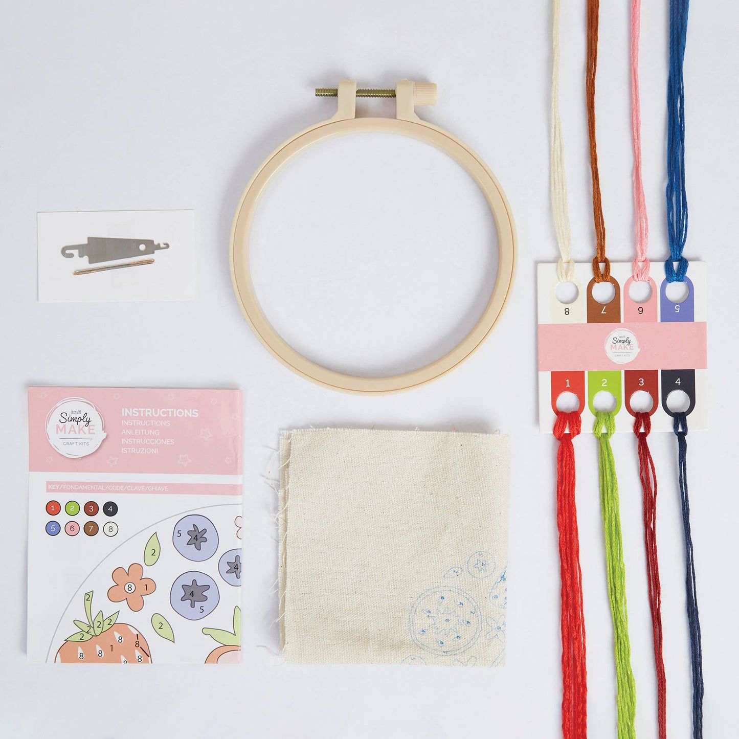 Sommerfrukter - Broderisett