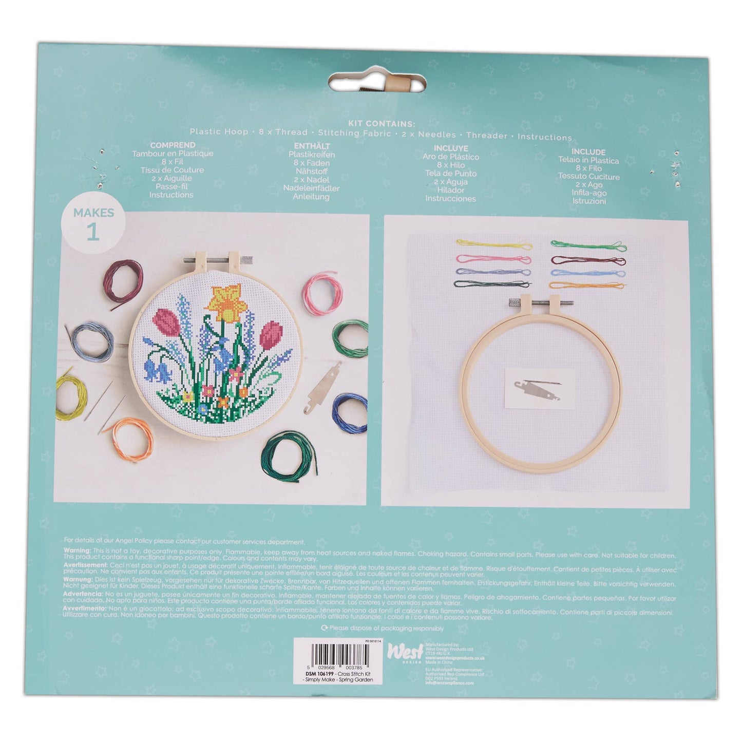 Spring Garden - Korssting Broderisett