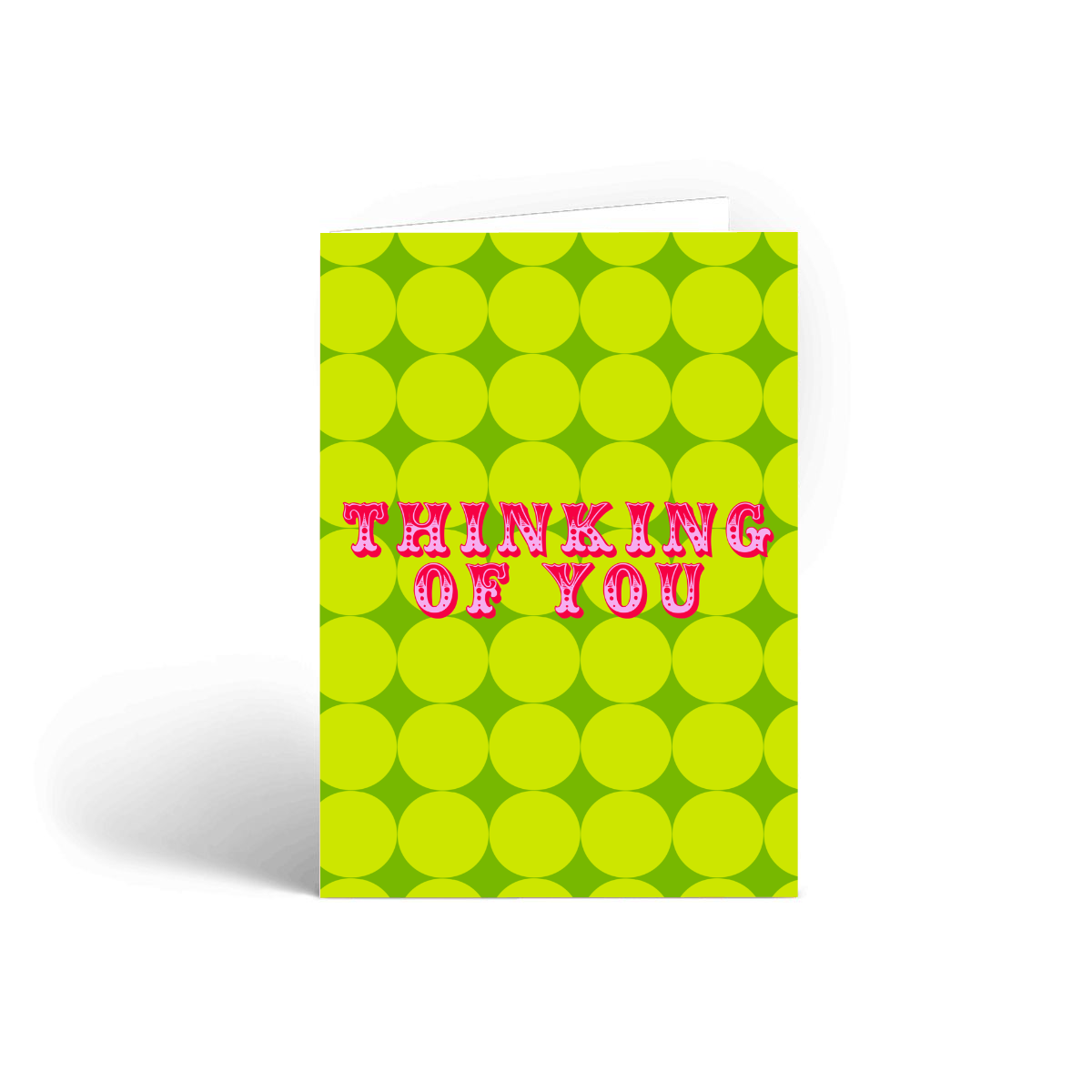 Retro "Thinking of You" Dobbelt Kort