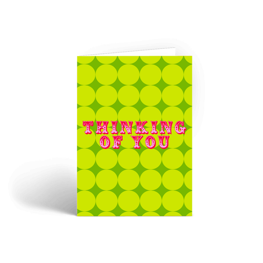 Retro "Thinking of You" Dobbelt Kort