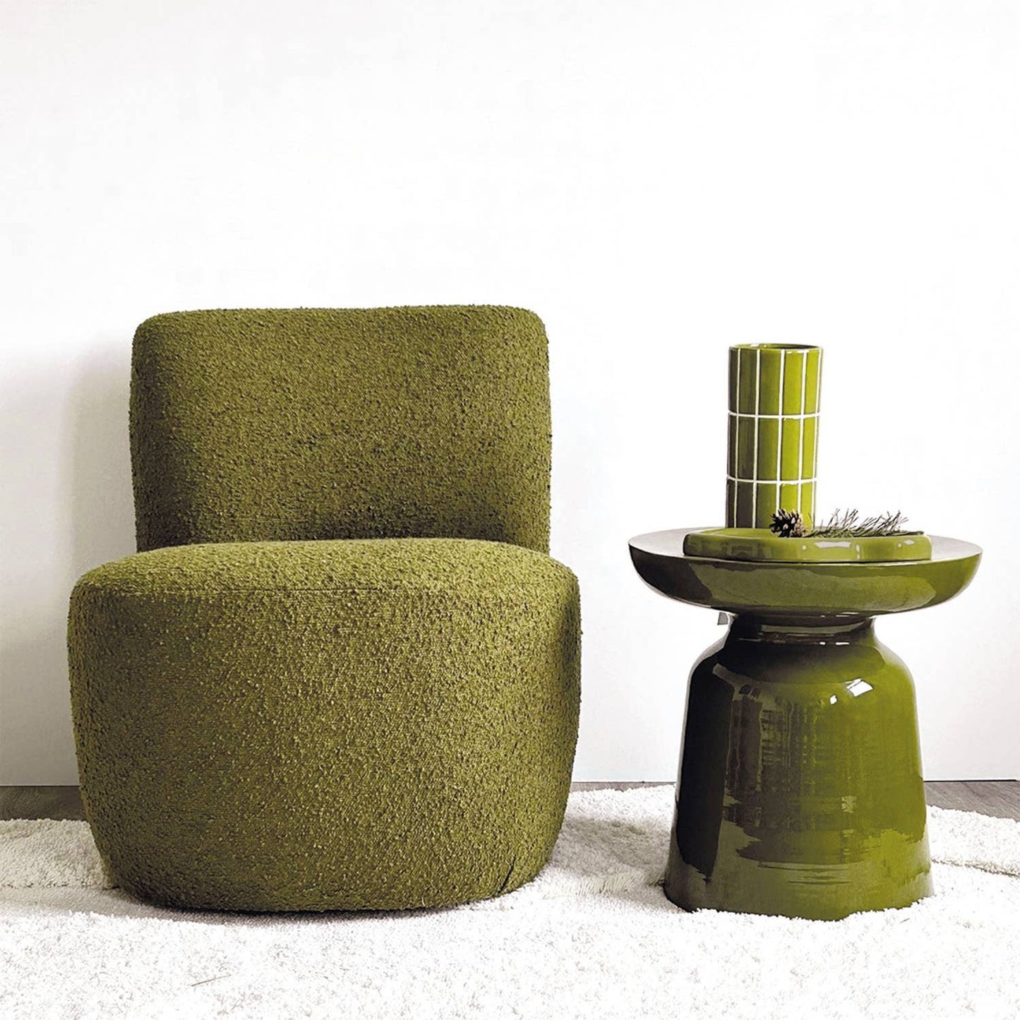 Khaki Flis Vase