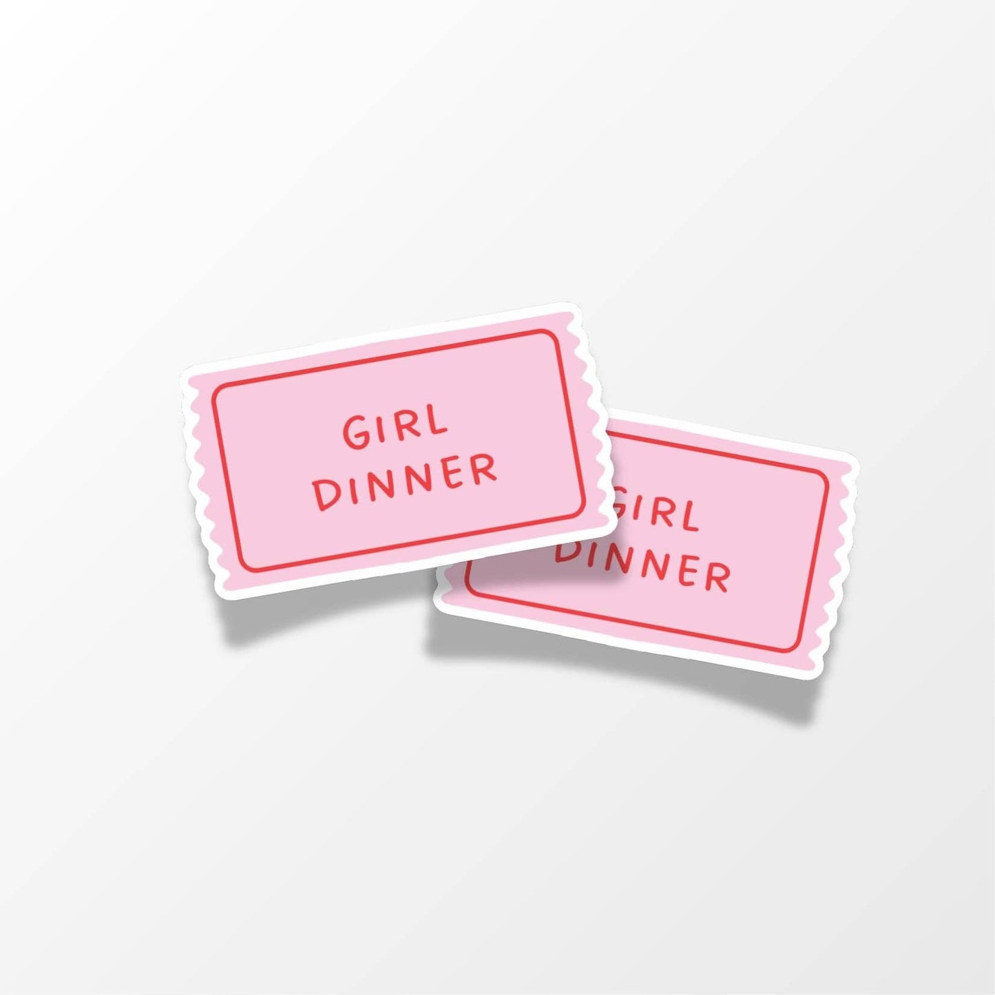 Girl Dinner Klistremerke
