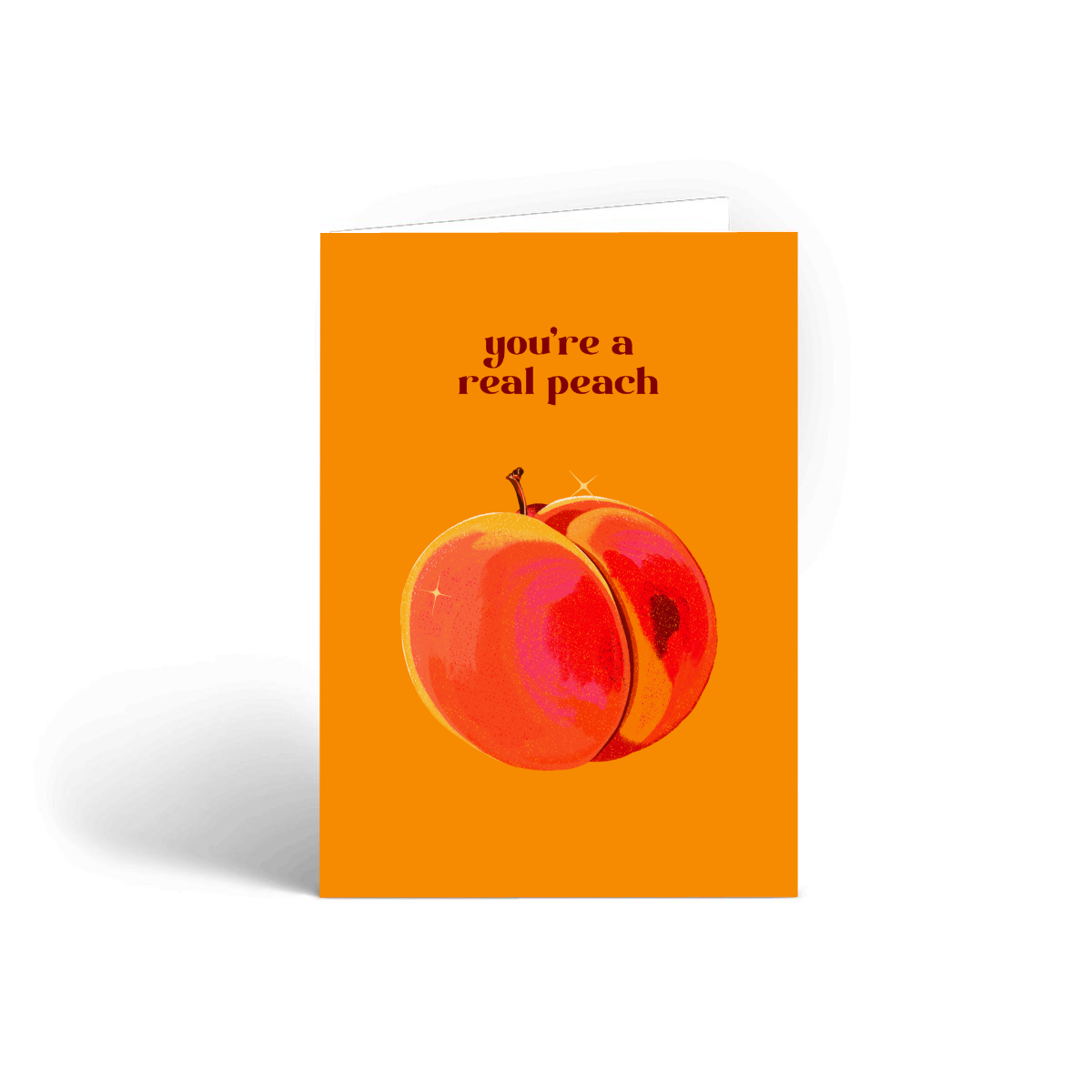 "Your're A Peach" Dobbelt Kort