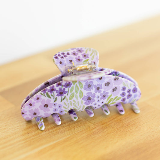 Lilac Floral Hårklype