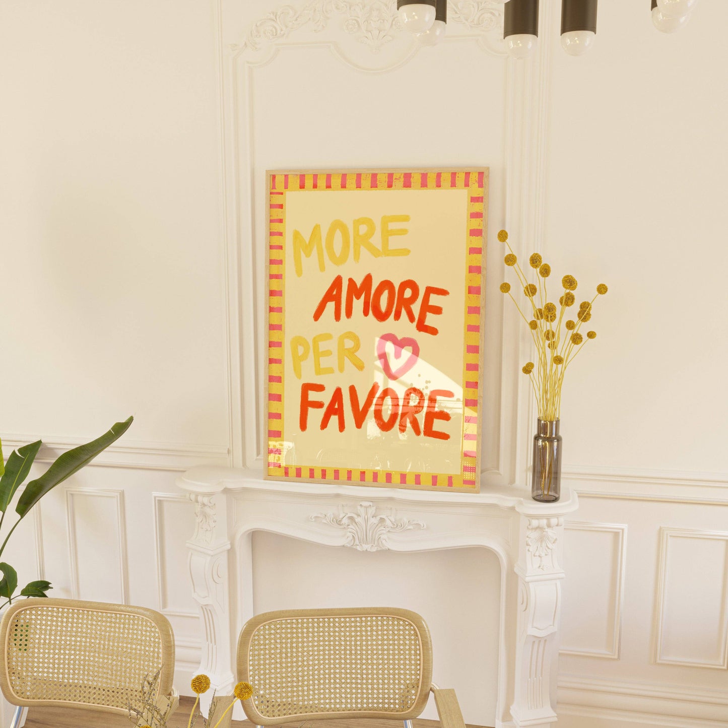 "MORE AMORE PER FAVORE" - A5 - Kunsttrykk