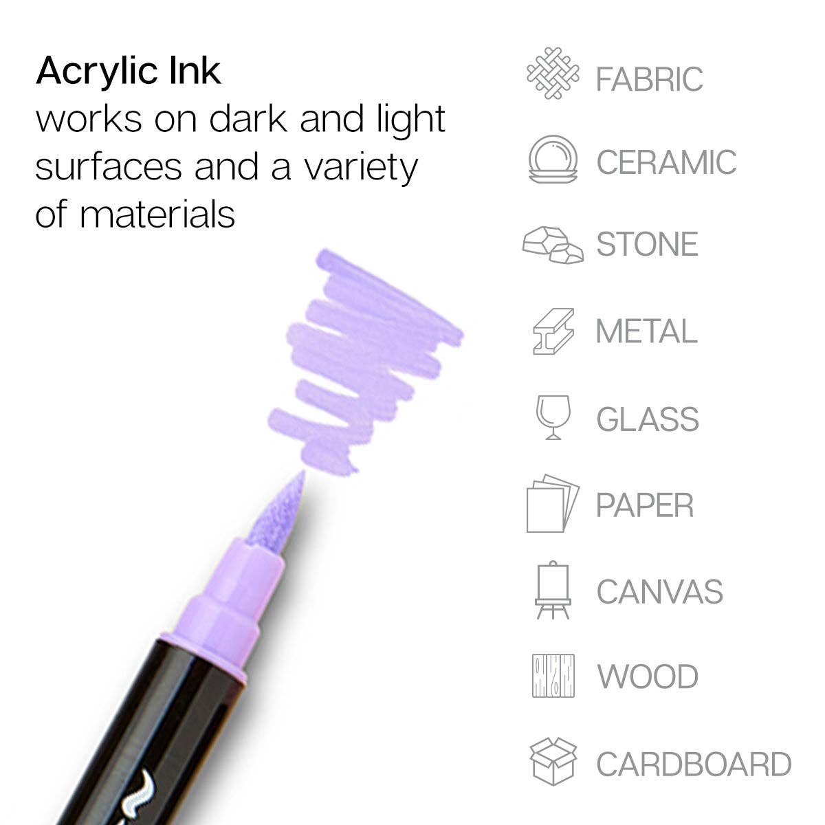 PRO Twin-Tip™ Akryltusjer - 48 Farger