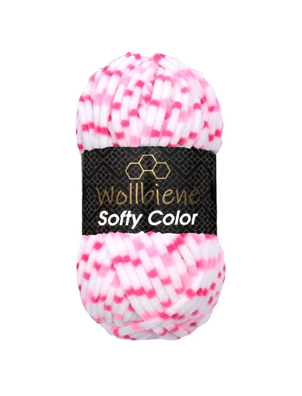 Wollbiene Chenille Garn 100 g