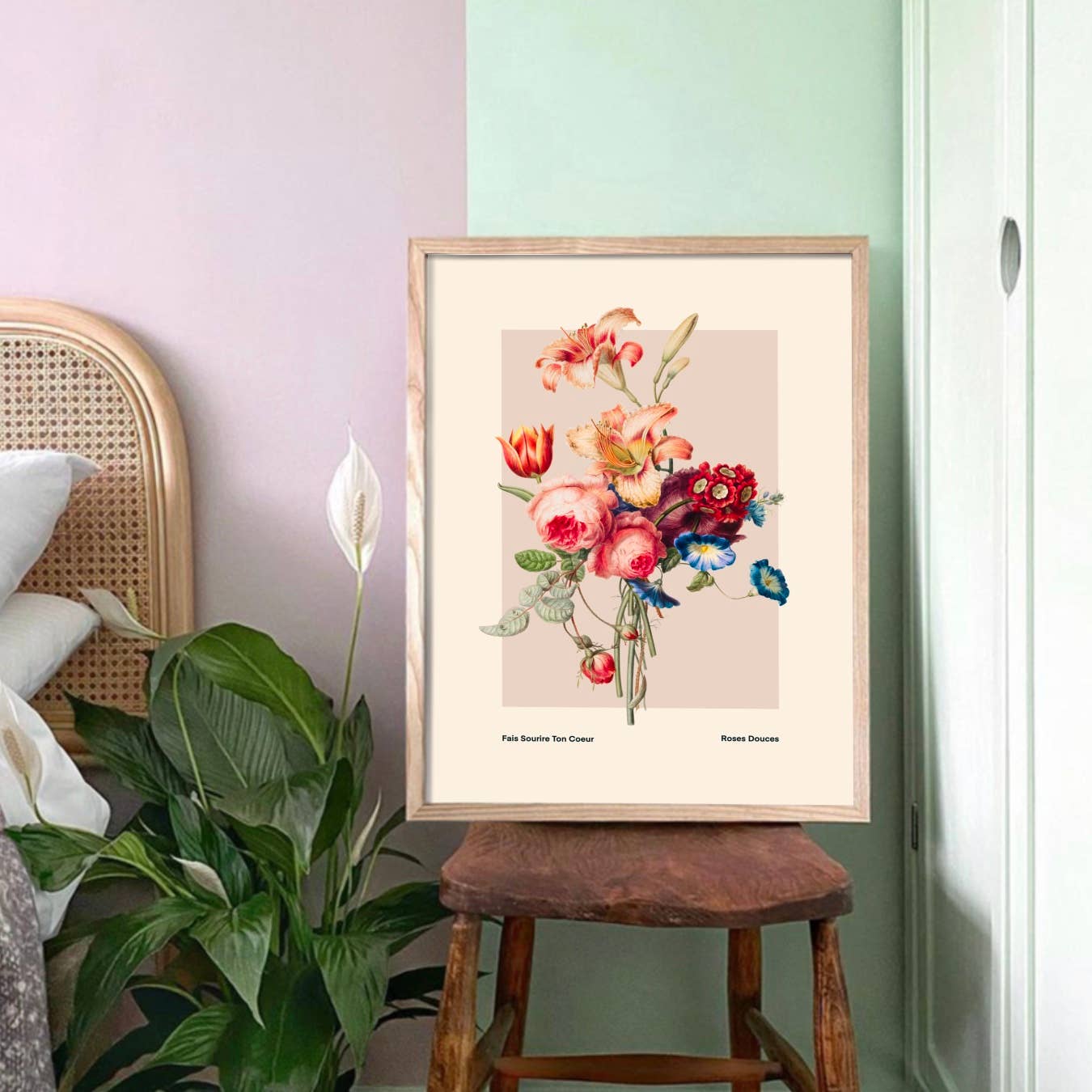 Vintage Flower - Kunsttrykk - A5