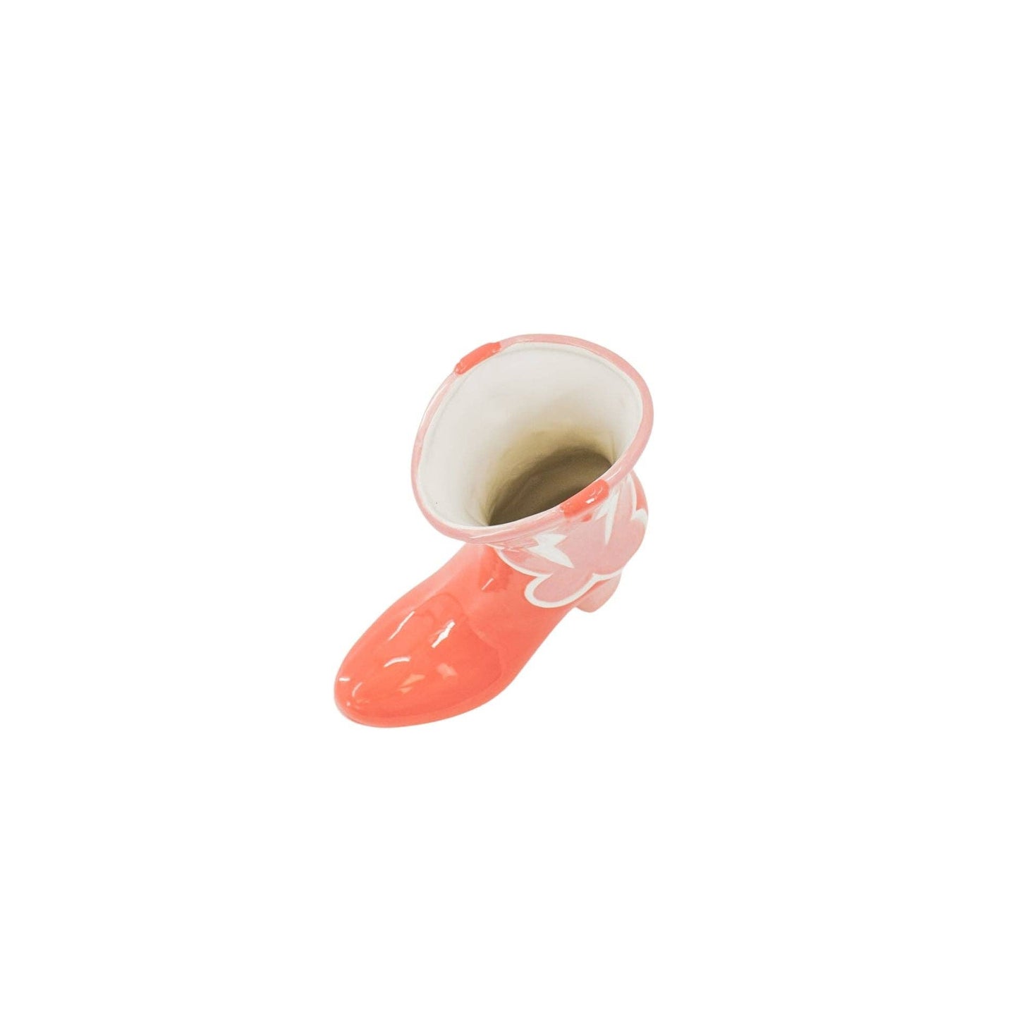 Rosa Cowboy Støvel - Vase - 16,5x10.5x26,5cm