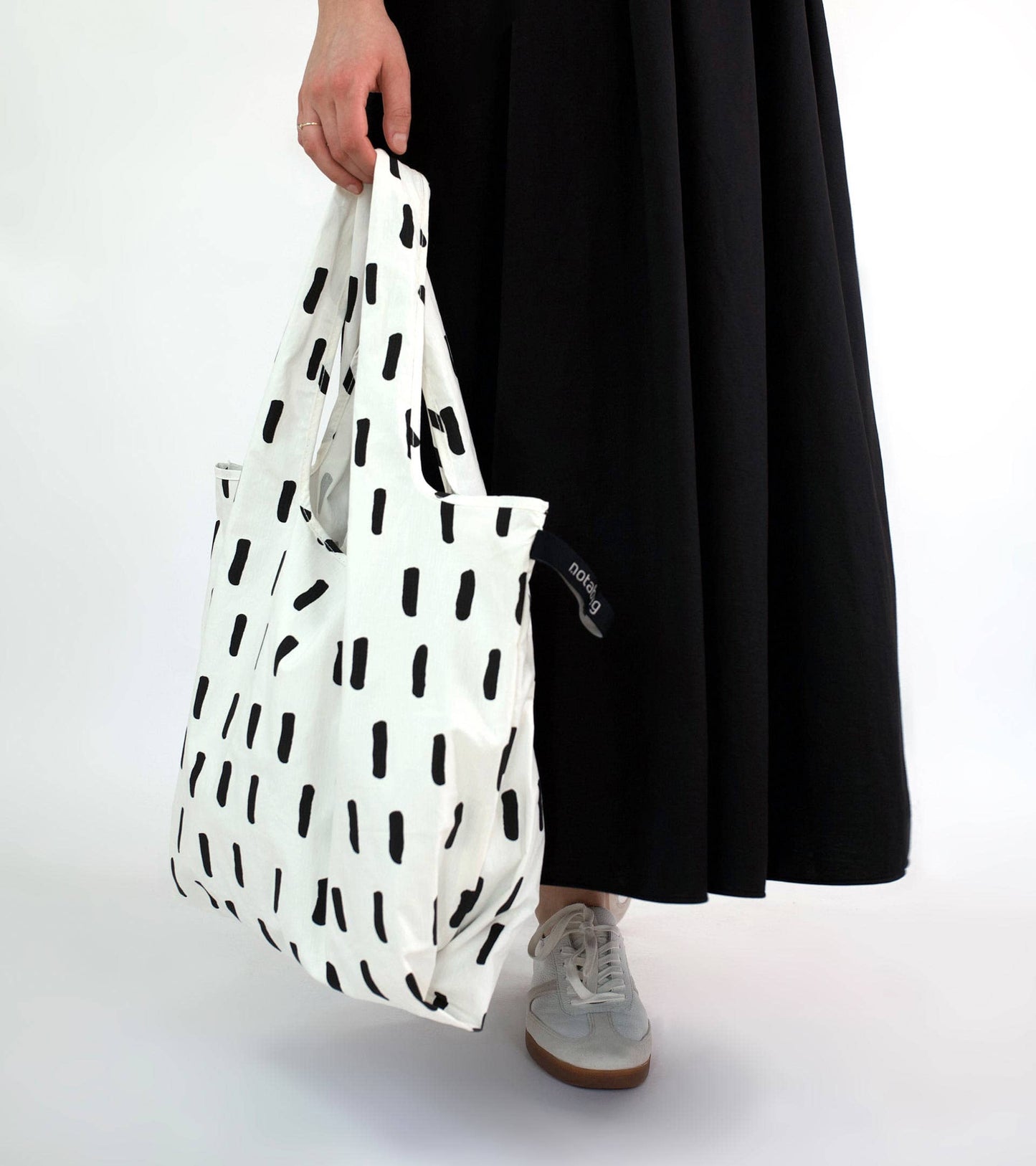 Sammenleggbart Handlenett - Black Brush