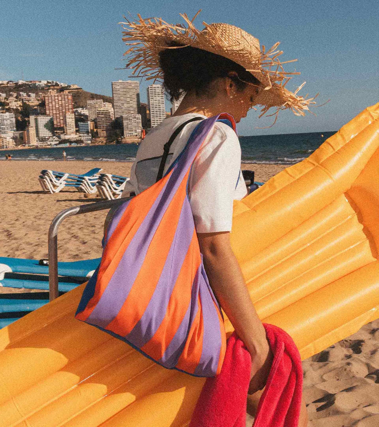 Sammenleggbart Handlenett - Royal Stripes