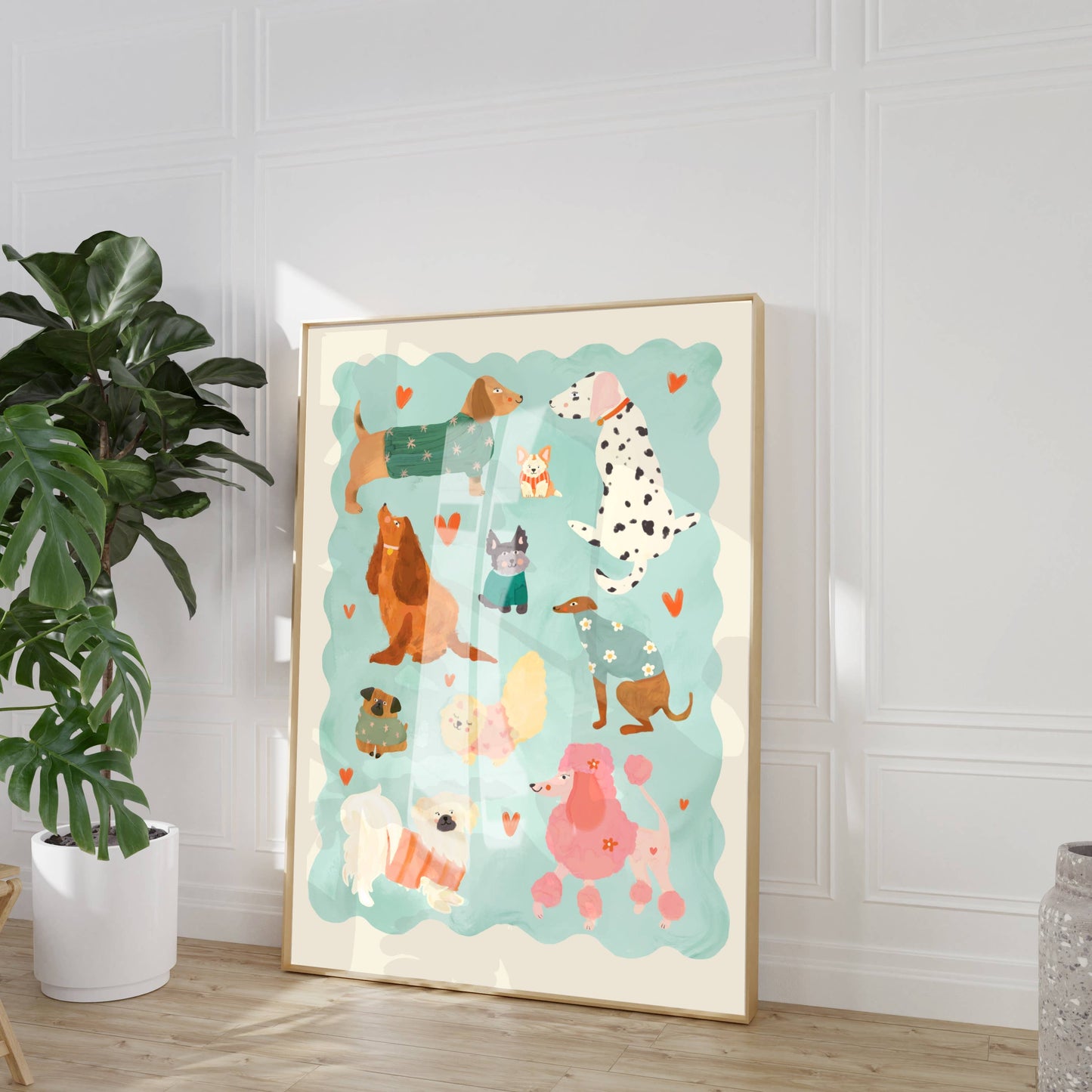 Puppy Love - Kunsttrykk - A4
