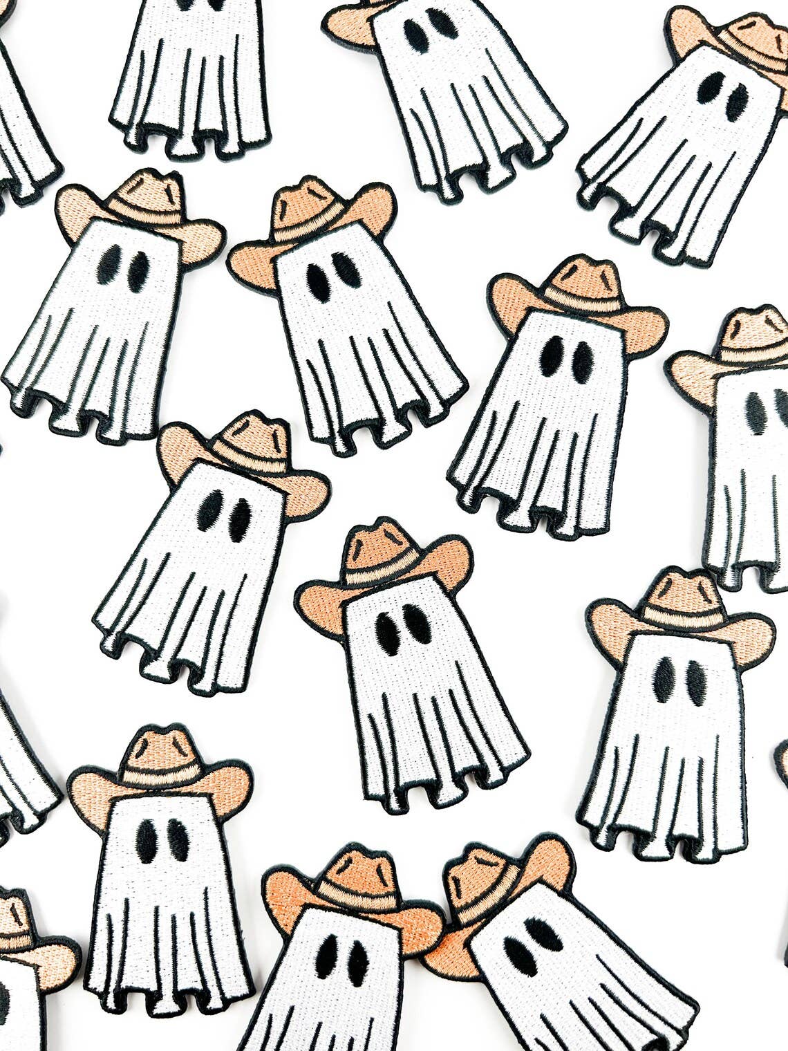 Cowboy Spøkelse Brodert Strykemerke