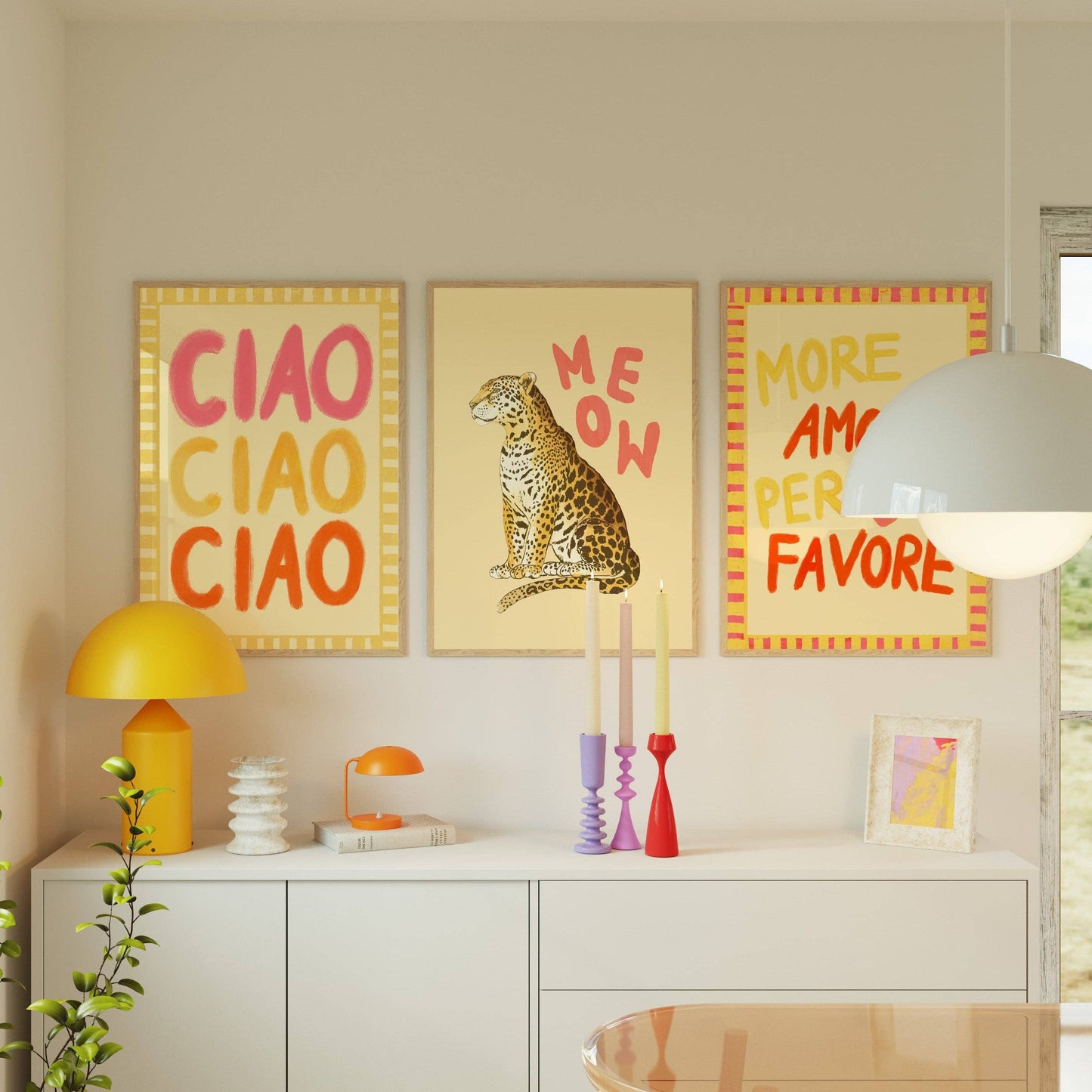"MORE AMORE PER FAVORE" - A5 - Kunsttrykk