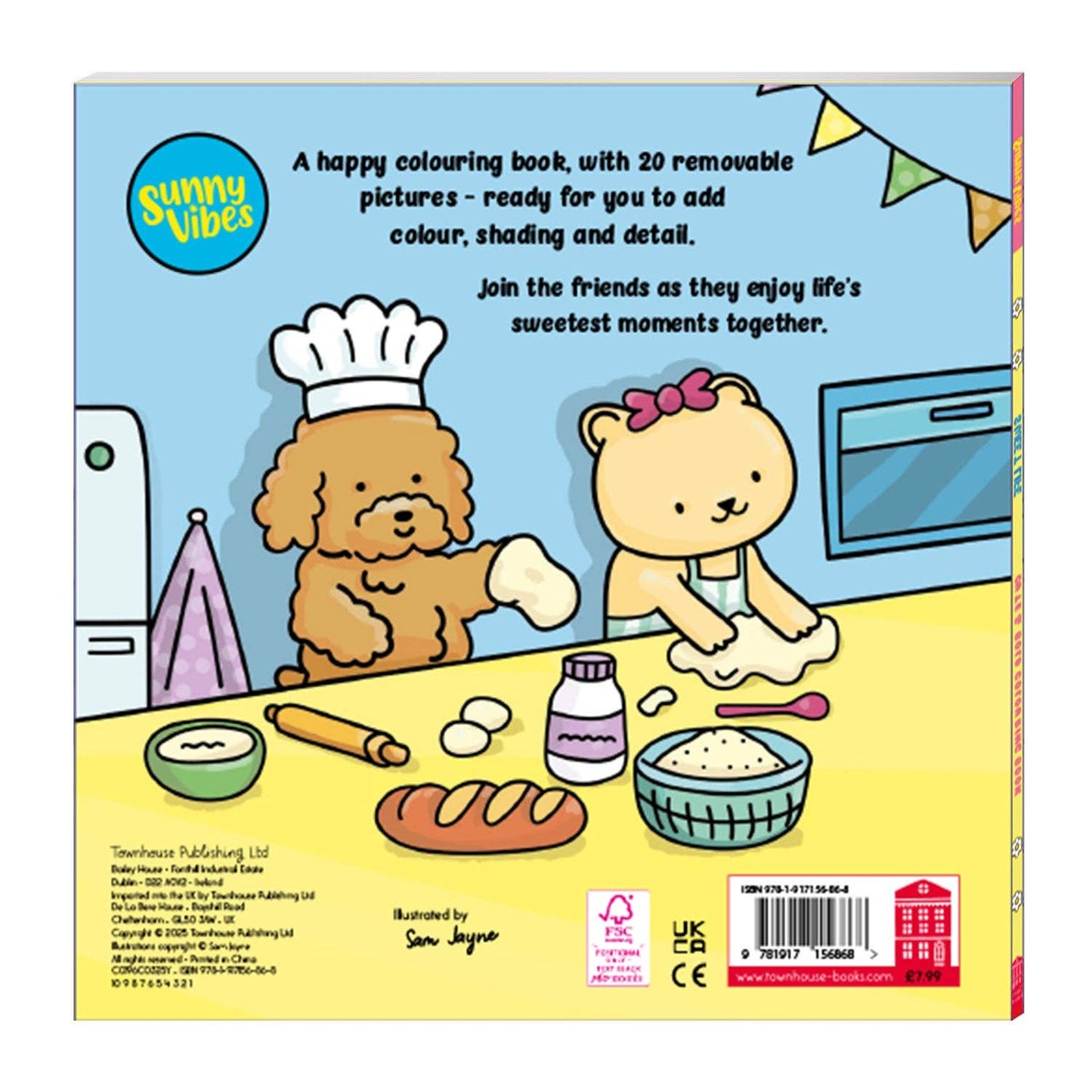 Sunny Vibes fargeleggingsbøker