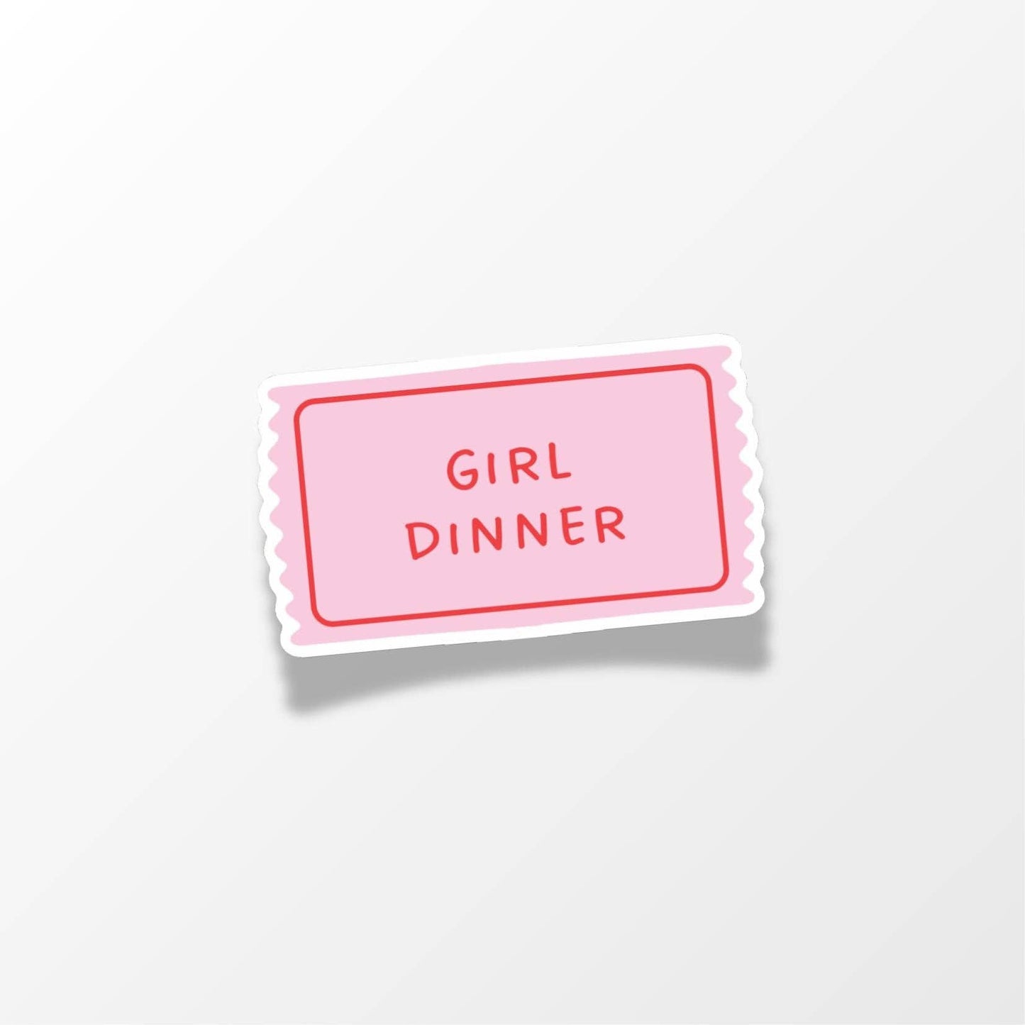 Girl Dinner Klistremerke