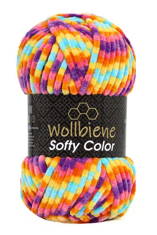 Wollbiene Chenille Garn 100 g
