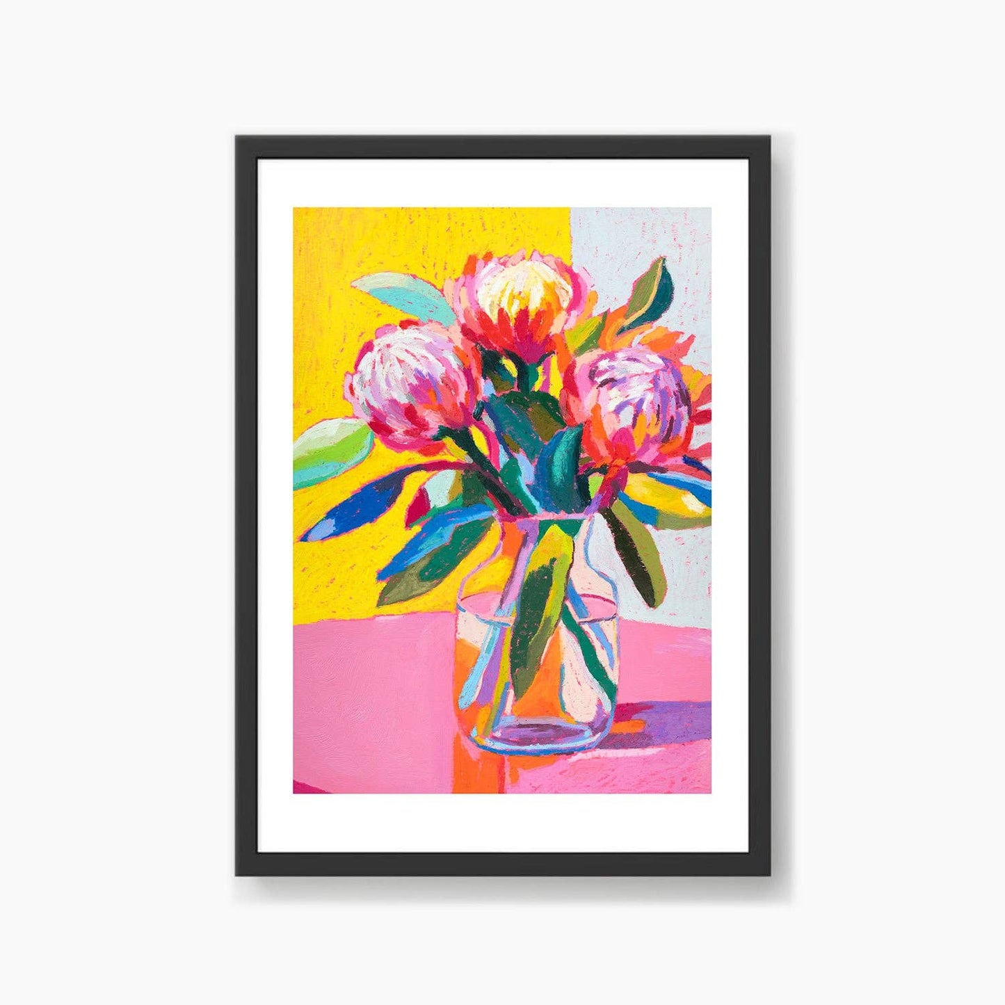 Playful Protea - Kunsttrykk - A3