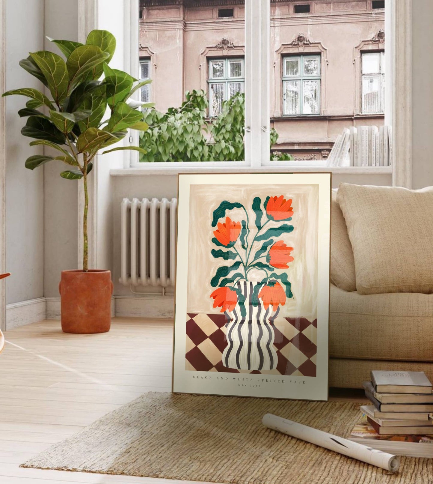 Vase - Kunsttrykk - A5