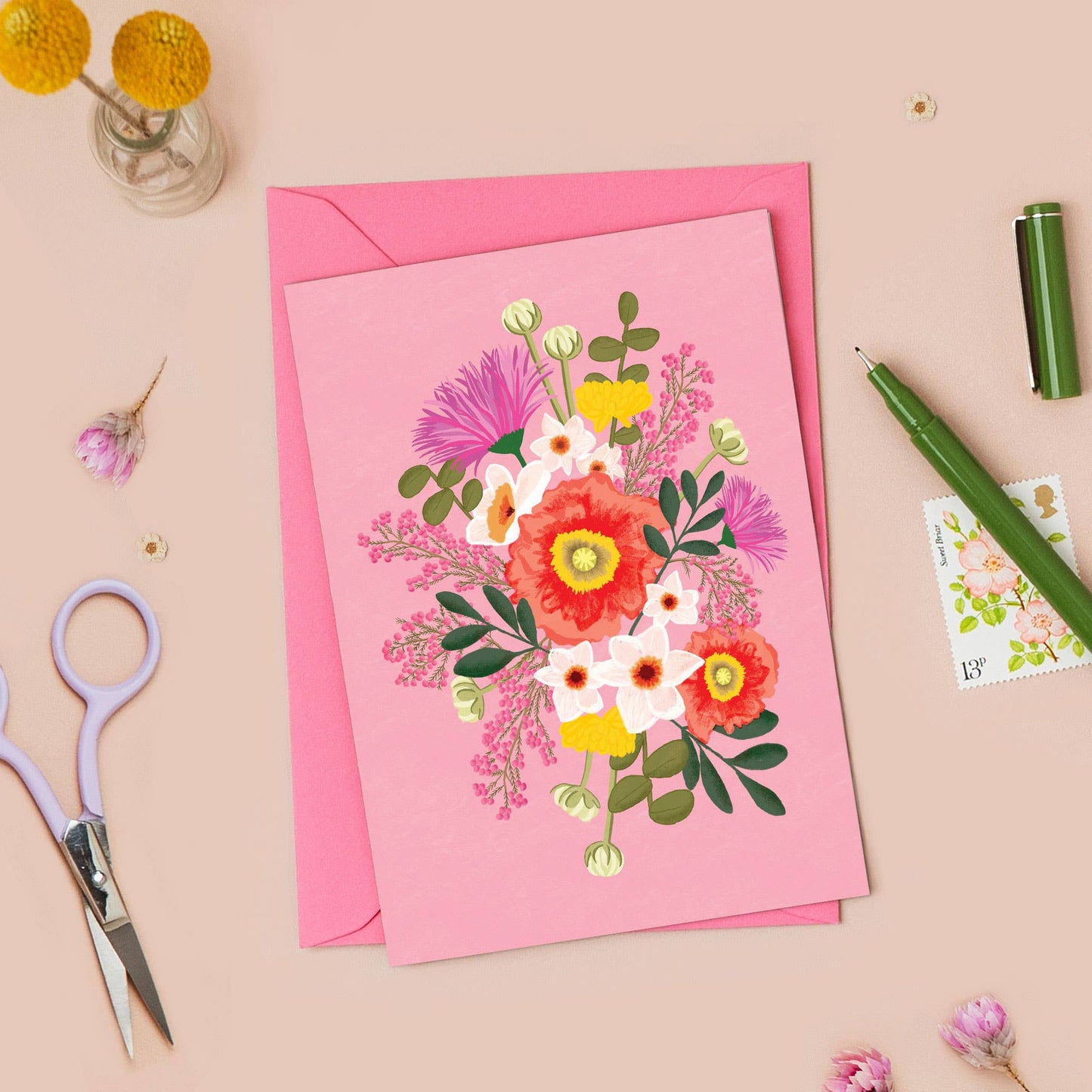 Blomstrete Kort