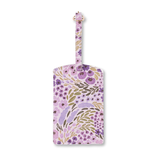 Lilac Floral Baggasjelapp