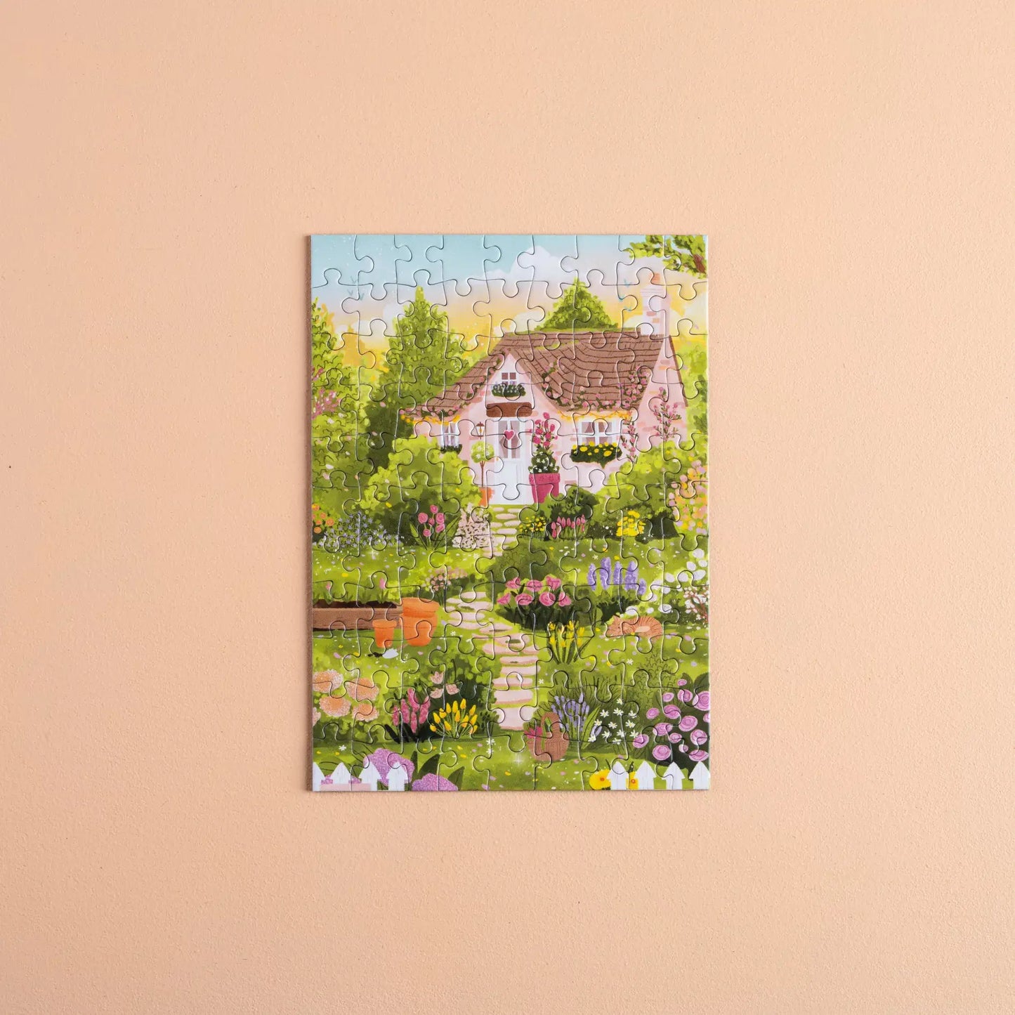 The Spring Cottage - Mini puslespill - 99 brikker