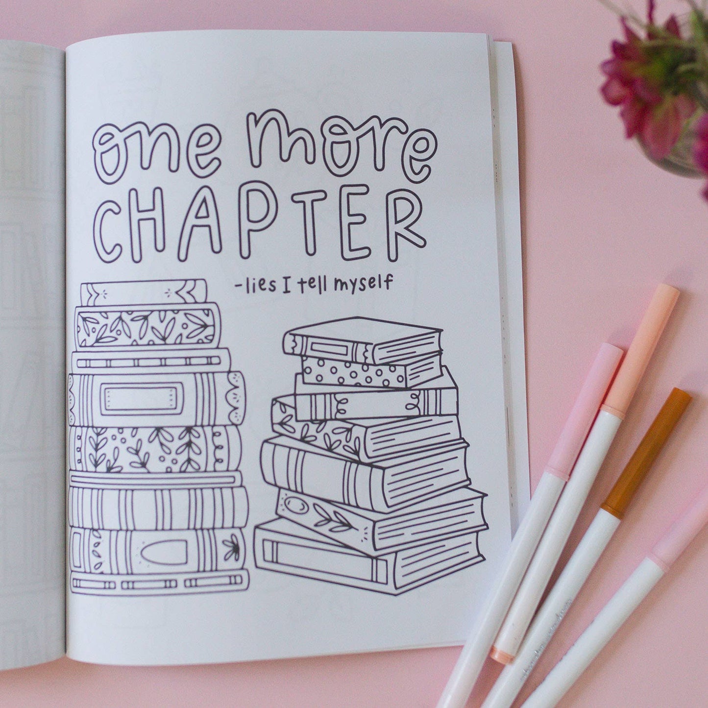 Book Lover fargeleggingsbok