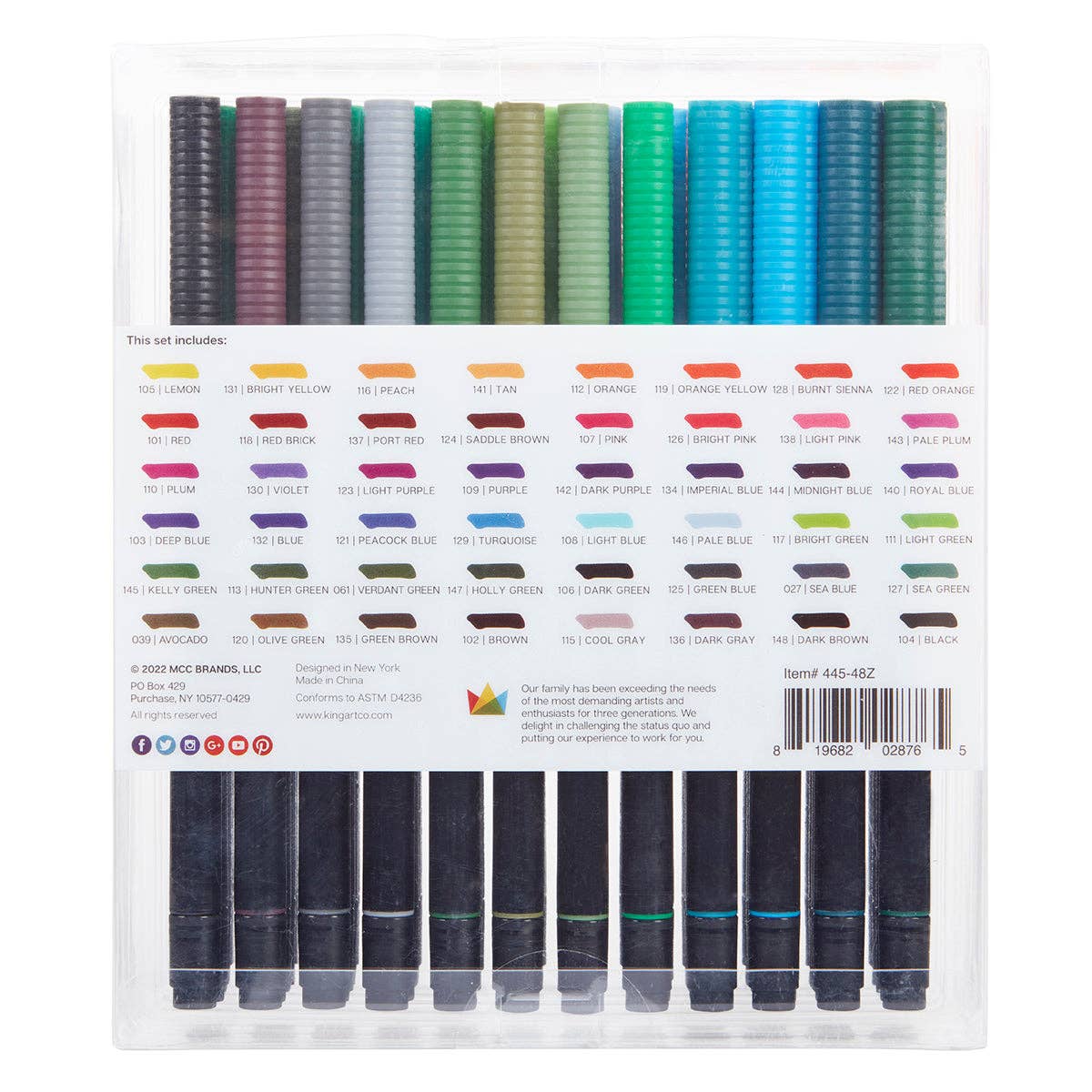 PRO Twin-Tip™ Brush Pens - 48 Farger