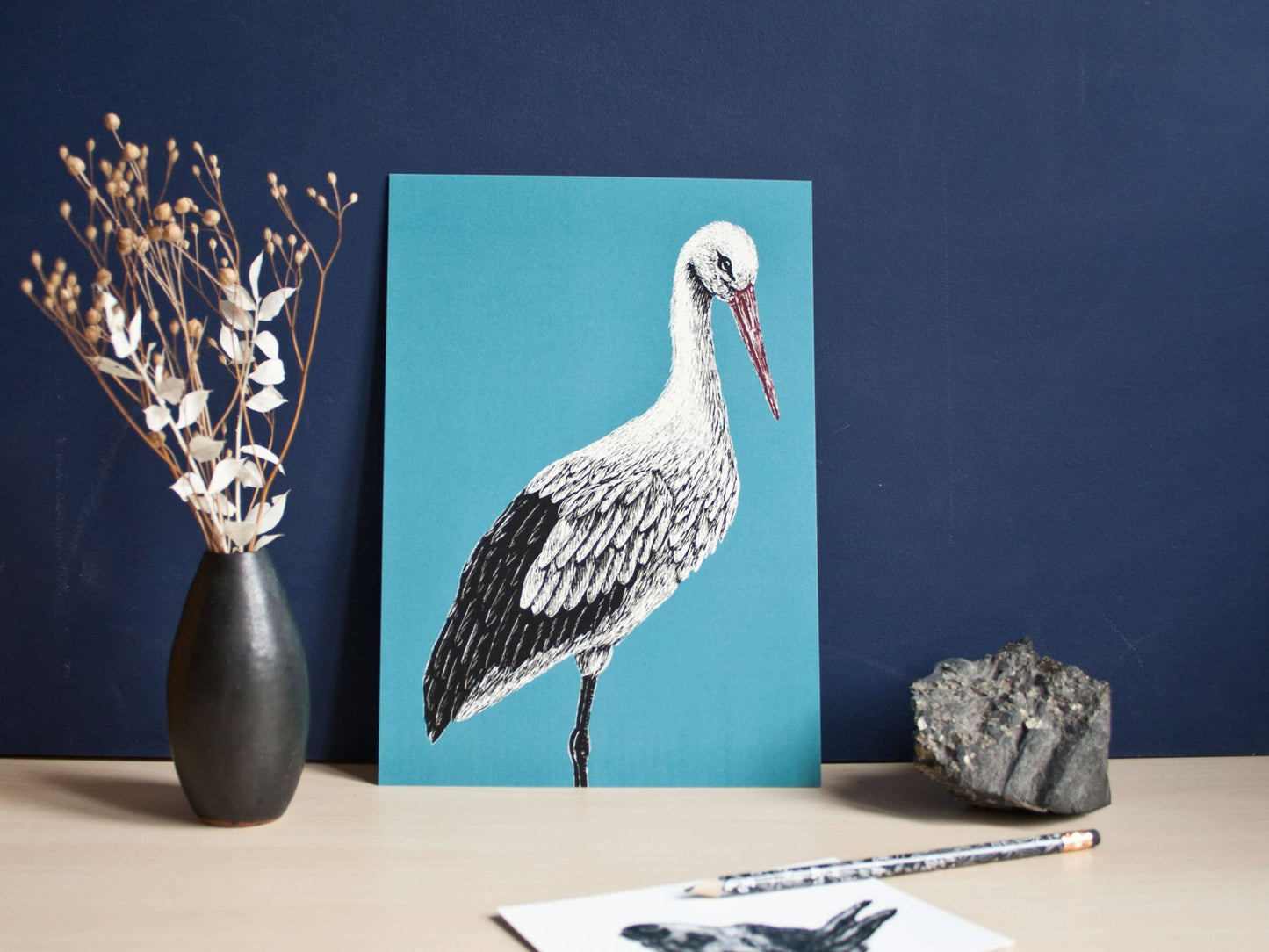 Stork - Kunsttrykk - A4