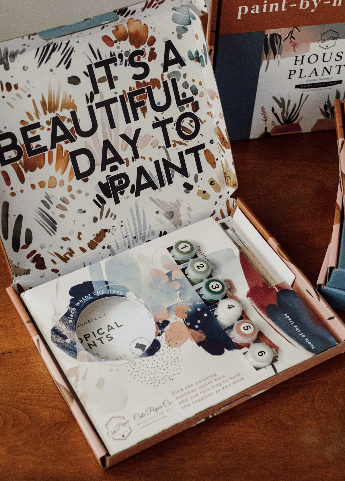 Paint-By-Numbers Sett - Hortensia