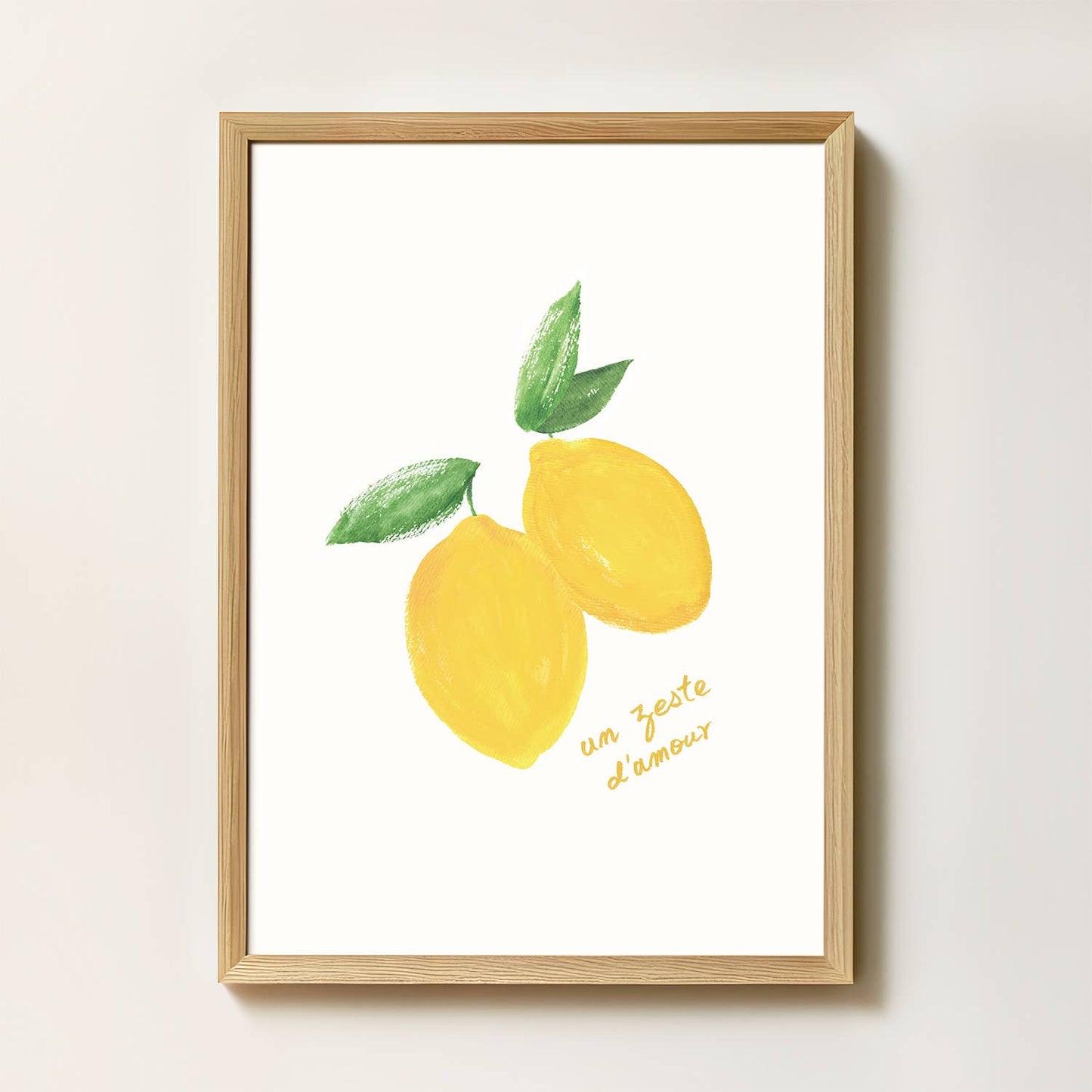 "A Gesture of Love" På Fransk - Kunsttrykk - A4