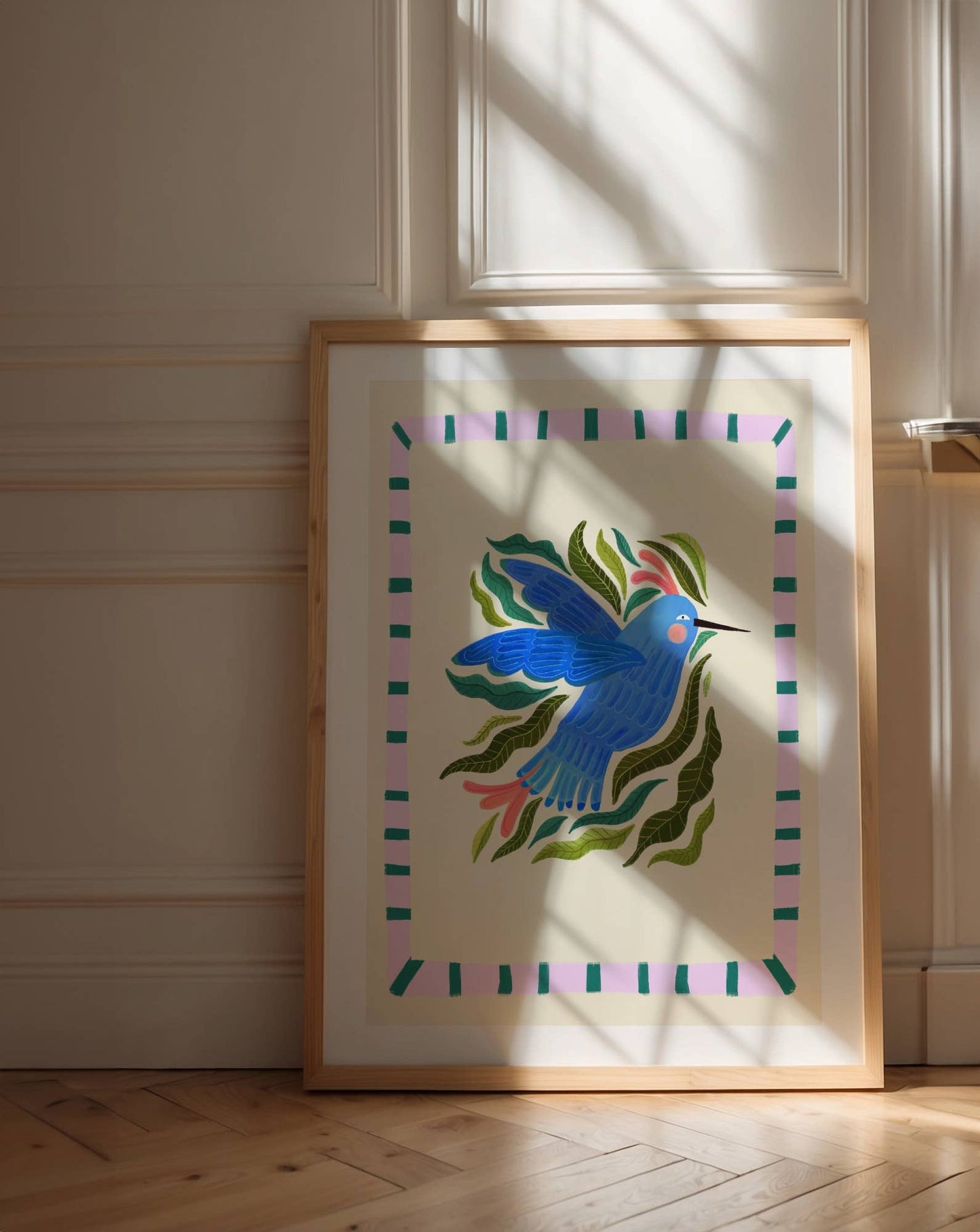 Holly Hummingbird - Kunsttrykk - A3